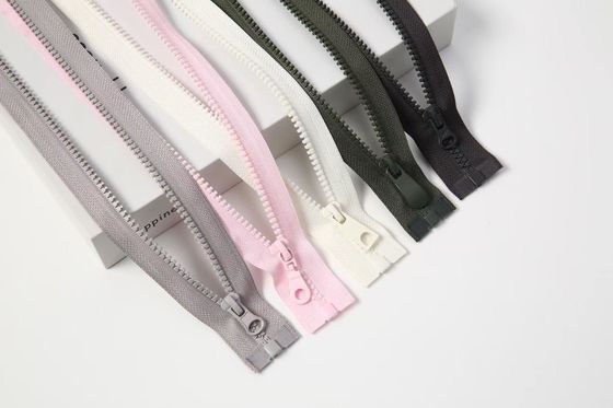 Vêtements largement utilisés résine #5 Fermetures à glissière en plastique en noir rose gris