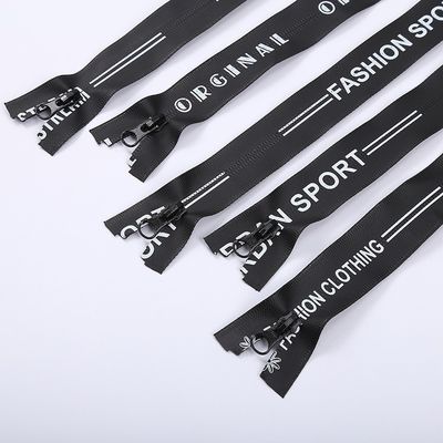 Fermeture automatique fermeture à glissière en nylon avec sport imprimé pour les vêtements chaussures sacs imperméables