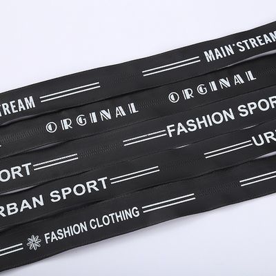 Fermeture automatique fermeture à glissière en nylon avec sport imprimé pour les vêtements chaussures sacs imperméables