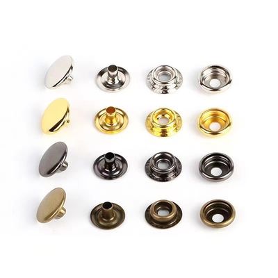 Bouton de fermeture de presse de cuivre en alliage de zinc pour vêtements