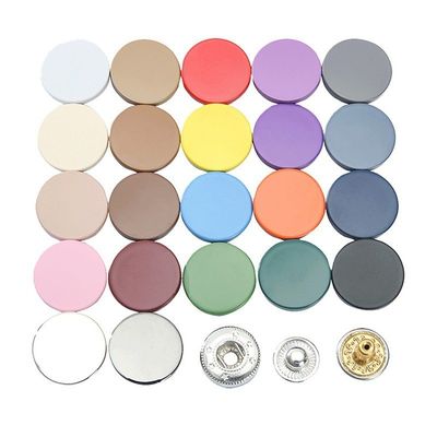 Accessoires décoratifs Presses rondes d'alliage de zinc boutons de raccourci métalliques personnalisés pour les vêtements