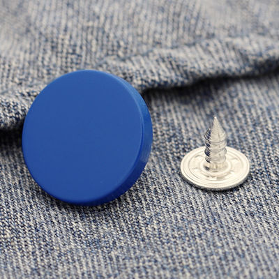 Bouton de couture rond en alliage de zinc de fantaisie Bouton métallique en laiton pour vêtements décoratif