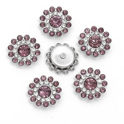 Accessoires Chine en gros Rhinestone Perle Diamant Cristal bouton métallique pour les vêtements Centre de la chevelure