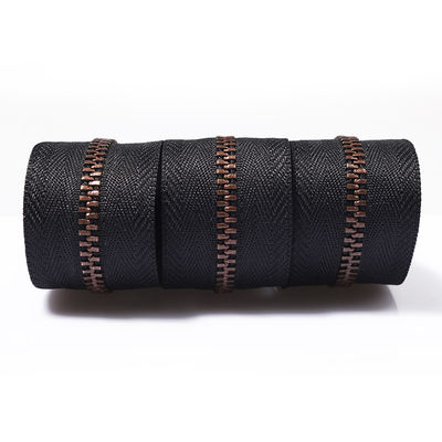 5# fermeture étroite fermeture à glissière métallique anti-cuivre pour les vêtements des femmes homme veste fermeture à glissière personnalisée fermeture à glissière métallique