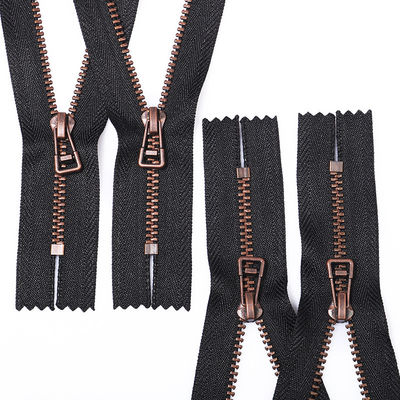 5# fermeture étroite fermeture à glissière métallique anti-cuivre pour les vêtements des femmes homme veste fermeture à glissière personnalisée fermeture à glissière métallique