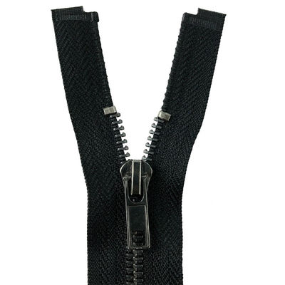 Vente en gros 5# Fin ouverte Multi-couleur Couleur personnalisée Fermeture à glissière en métal Pistolet noir Dents or Fermeture à glissière en métal