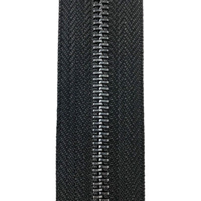 Vente en gros 5# Fin ouverte Multi-couleur Couleur personnalisée Fermeture à glissière en métal Pistolet noir Dents or Fermeture à glissière en métal