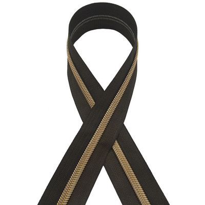 5# Fermeture à glissière en nylon dorée couleur dentelle électroplatée or et argenté oignon fermeture à glissière en nylon à vendre