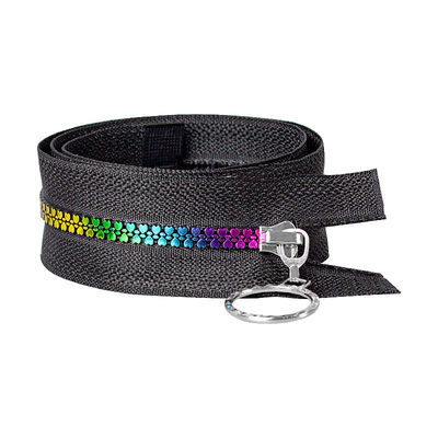 Logo de taille personnalisée 5# Fermeture à glissière en résine Fermeture à glissière en plastique moulé Derlin Fermeture à glissière