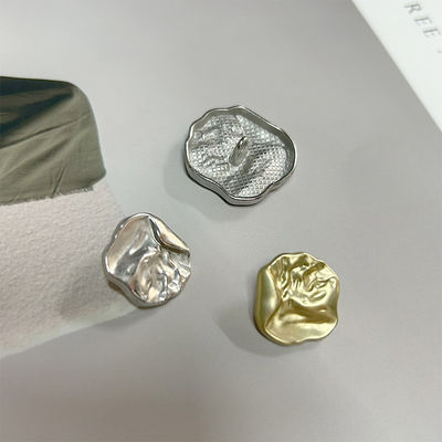 9MM Designer Silver Gold Couture Coat Perle Luxe Hiver Rhinestone Boutons métalliques Pour les vêtements