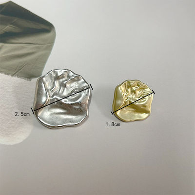 9MM Designer Silver Gold Couture Coat Perle Luxe Hiver Rhinestone Boutons métalliques Pour les vêtements