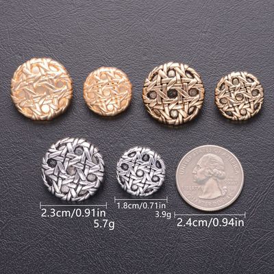 Coupole de couture personnalisée, boutons de costume rétro, boutons en métal pour les vêtements