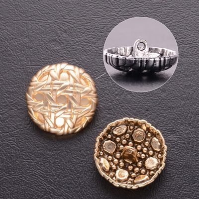 Coupole de couture personnalisée, boutons de costume rétro, boutons en métal pour les vêtements