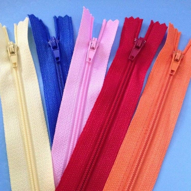 Accessoires de sac #3 #5 #7 #8 #10 Chaîne de fermeture à glissière en nylon avec tirant pour sac veste en cuir