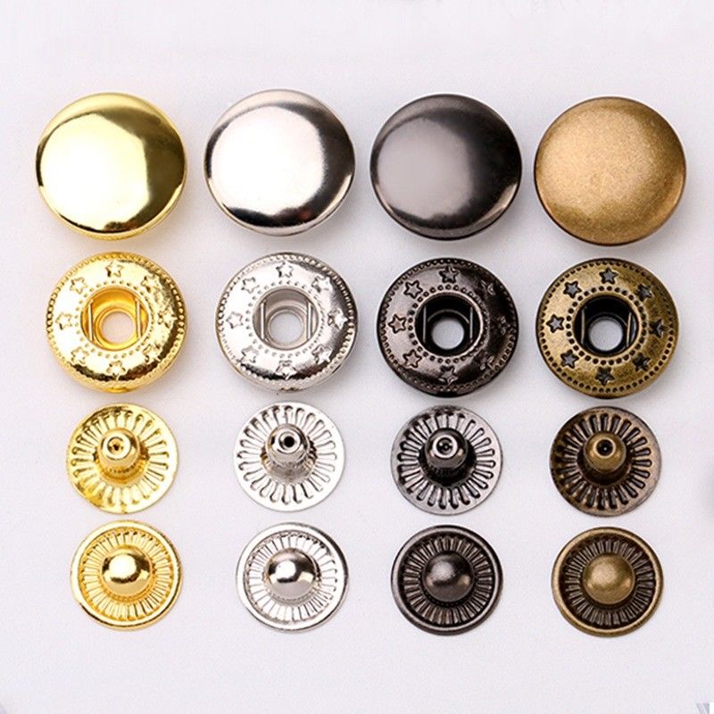 Bouton de fermeture de presse de cuivre en alliage de zinc pour vêtements