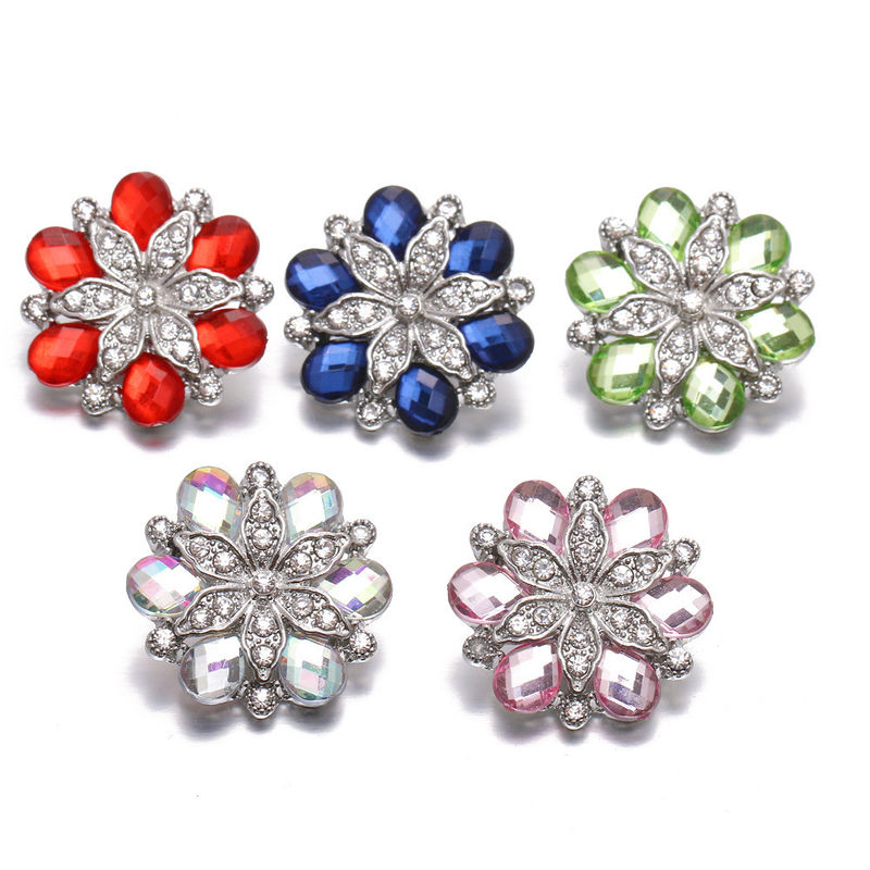 Bouton de diamant écologique de luxe Bouton de bijoux pour les vêtements et les chaussures