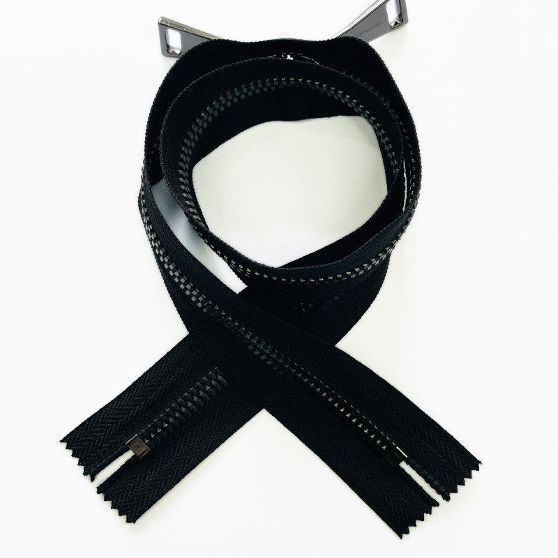 Accessoires de couture Endes ouvertes à deux voies Type 3# 5# 8# Couleur du ruban personnalisé Tirer la fermeture à glissière en laiton pour le tissu