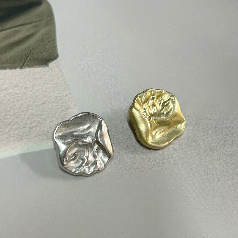 9MM Designer Silver Gold Couture Coat Perle Luxe Hiver Rhinestone Boutons métalliques Pour les vêtements
